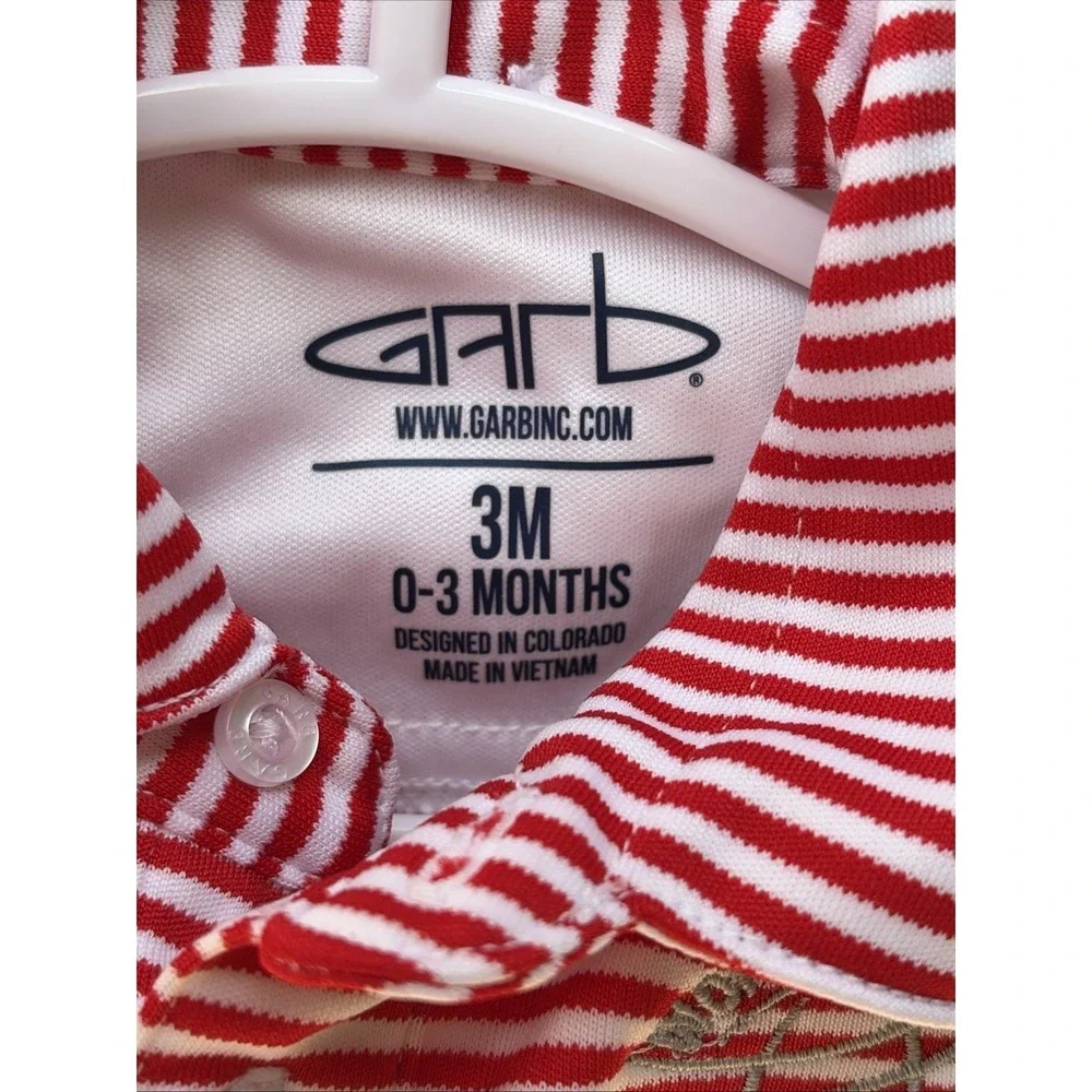 Garb Red/White Striped Outfit WORLD GOLF CHAMPIONSHIPS DELL MATCH PLAY Baby 0-3M